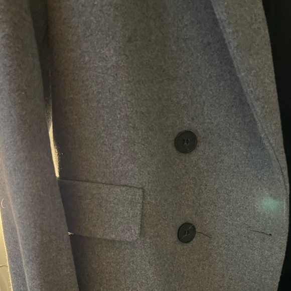 Zara Grey Wool Coat - Picture 6 of 7